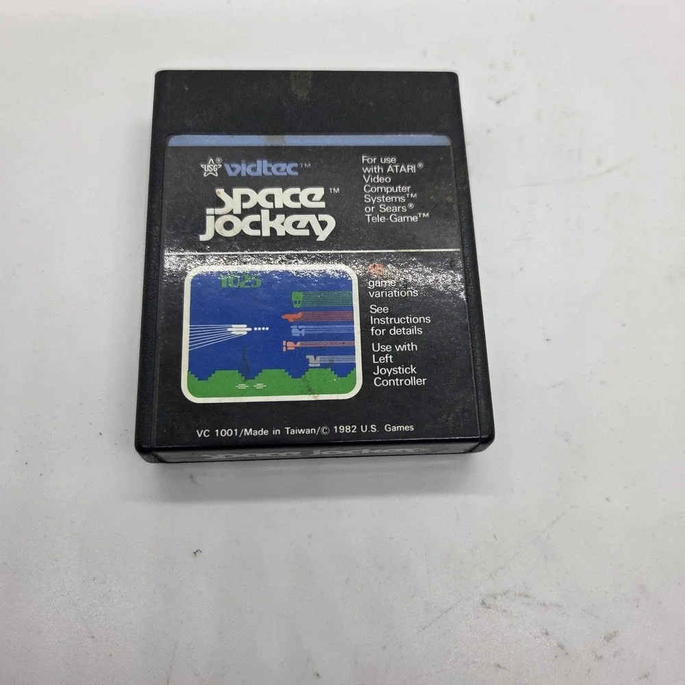 Space Jockey Atari 2600 VTG Video Game Cartridge -‎ Tested & Working - Vidtec...
